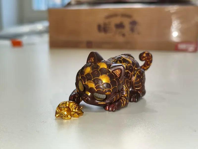 Gold and Silver Inlaid Tiger